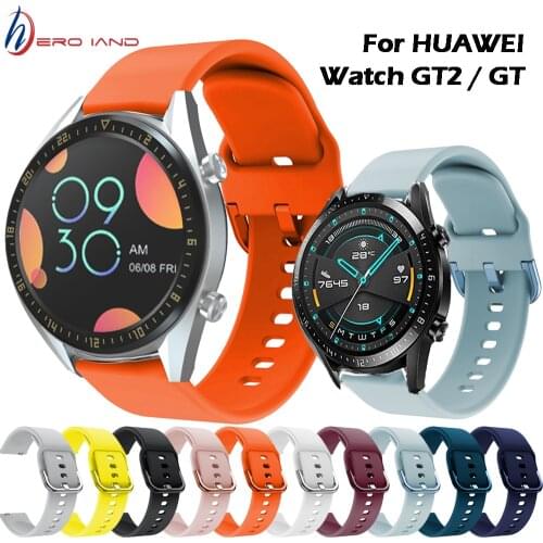 For Huawei Watch GT2 GT 2 GT 42mm 46mm Smart Watch 20mm watch strap Silicone Watchbands 22mm watch band bracelet correa