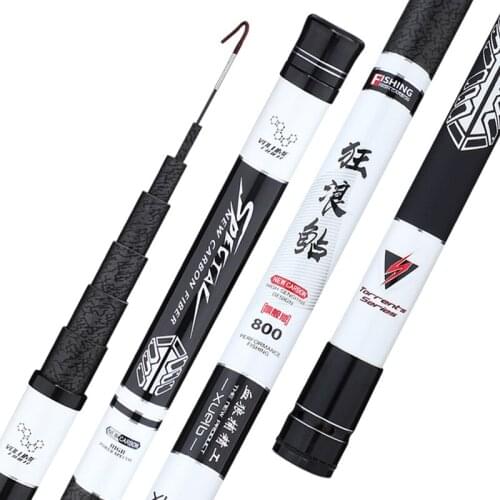 Hot sale 28tune full size taiwan fishing rod 8m/9m/10m/11/m/12m/13m/14m/15m/16m light and hard high carbon pole+spare hard tip