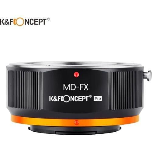 K&F CONCEPT MD-FX MD lens to Fuji X Camera Mount Adapter Ring For Minolta MD MC Lens to Fujifilm X FX Mount X-Pro1 Camera Body