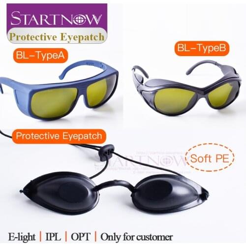 IPL Hair Removal Laser Safety Eyepatches For Medical Beauty 190nm-2000nm Laser Glasses Eye Mask Laser Light Protective Goggles