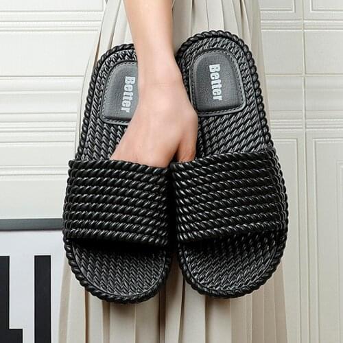 Summer Men Women Slippers Indoor Home Slides Bathroom Flip Flops Male Outdoor Quick Dry Massage Clogs Garden Shoes Beach Sandals