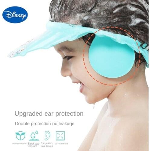 Disney Cute Shampoo Artifact Baby Baby Children Shampoo Hat Waterproof Ear Protection Kids Shampoo Cap Shower Cap Bath