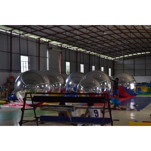 Fancy Inflatable Mirror Ball , Waterproof Mirror Cloth