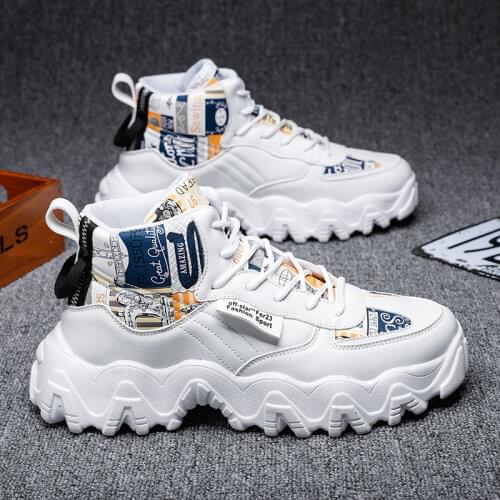 Men Casual Shoes New Four seasons Breathable High top Trend shoes Men Fashion Sneakers Classic Outdoor Shoes Men Vulcanize Shoes