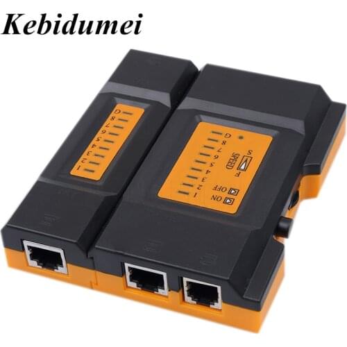 Kebidumei RJ45 Network Cable Testing Printer USB LAN Networking Cable Tester Network Ethernet Tool Printer USB Cable