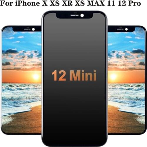 High Quality OEM OLED For iPhone X XS XR XS MAX 11 12 Pro LCD Display Touch Screen Replacement with 3D Touch Digeiter Assembly