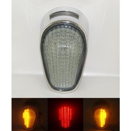 Waase For Kawasaki Vulcan 2000 VN2000A 2004 2005 2006 2007-2010 E-Mark Rear Tail Light Brake Turn Signals Integrated LED Light