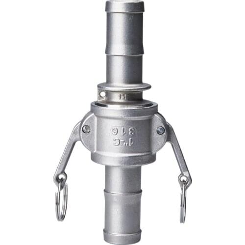 1/2" 3/4" 1" 1-1/4" 1-1/2" Hose Barb Camlock 304 Stainless Steel C + E Type Cam Lock Fitting Pump Adapter For Homebrew