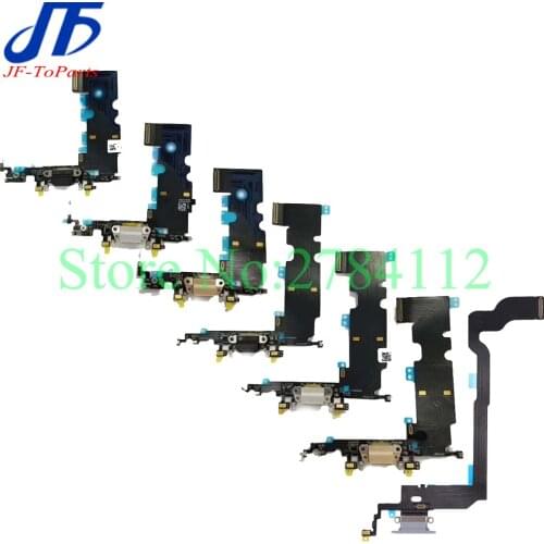 10pcs Charger USB Dock Connector For iPhone 8 Plus X 8G 8P Charging Port Headphone Audio Jack Flex Cable Relacement Part