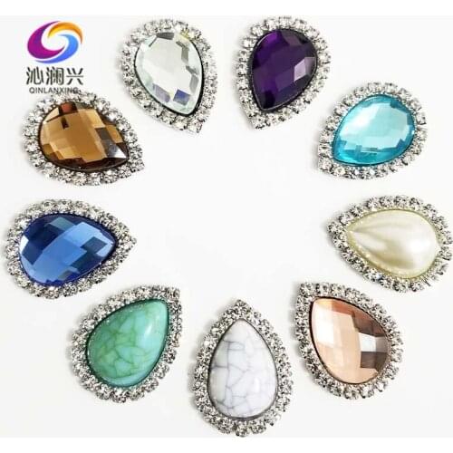 13x18mm 10pcs/pack DR shape High quality AAA Glass Crystal buckle,flatback sew on rhinestones,Diy Clothing accessories