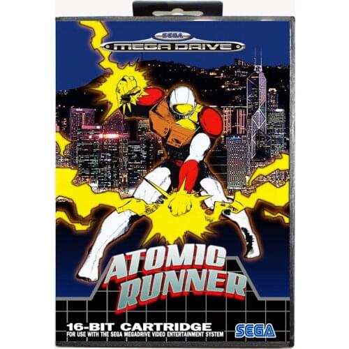 Atomic runner 16 bit For Genesis MD Game Card With Box For Sega Mega Drive For Genesis