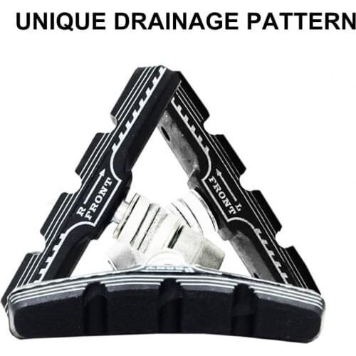 2Pcs Cycling Bicycle Brake Pads Universal MTB Bike Bicycle Front Rear Rubber V Brake Pads Holders Blocks Bicycle Accessories