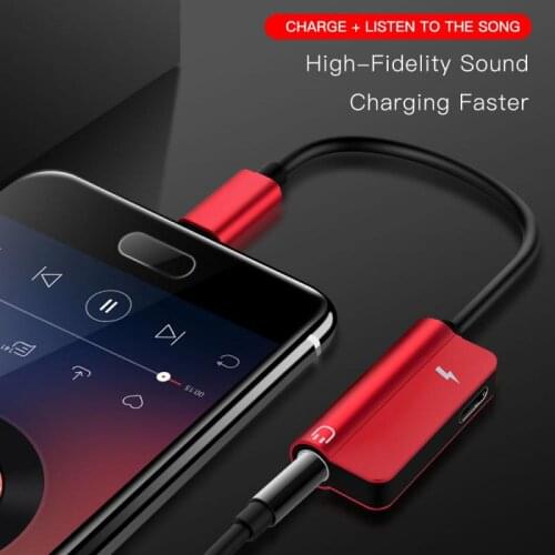 1PC 2 In 1Type C Adapter Usb C To 3.5mm Earphone Charger Splitte For Huawei P30 P40 P20 Mate 30 Pro Xiaomi 9 8 Oneplus 7T
