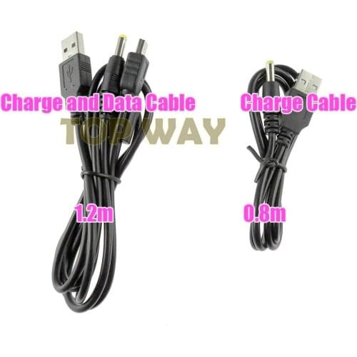 2 IN 1 USB Data Charge Cable For PSP1000 PSP2000 PSP3000 Charger Cable Data Transfer Charging Cord Line for PSP 1000 2000 3000