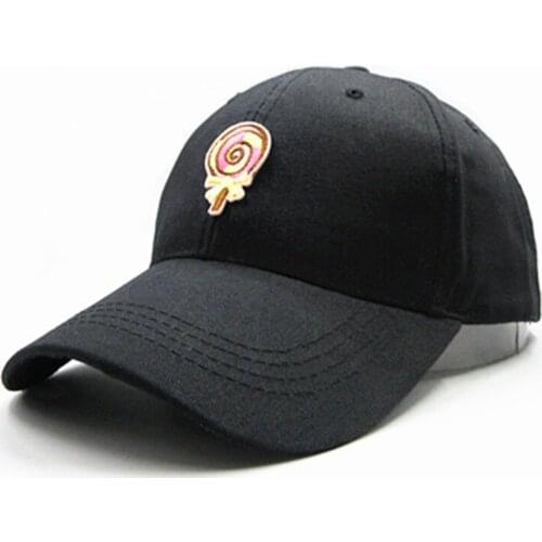 2021 Lollipop Embroidery Cotton Baseball Cap Hip-hop Cap Adjustable Snapback Hats for Men and Women 186