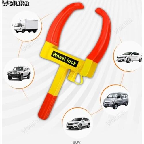 Car lock tire Thicken wheel lock horn clip property anti-theft 10 11 holes adjustable press to lock copper cylinder CD50 Q01