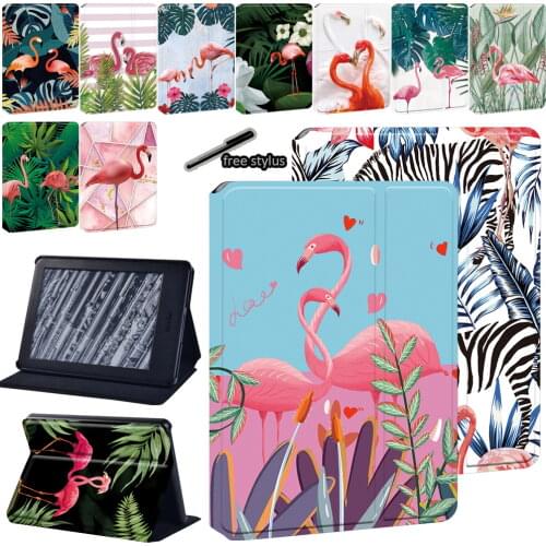 Tablet Cover Case For Amazon Kindle Paperwhite 1/2/3/4 /Kindle 10th Gen 2019/Kindle 8th Gen 2016 PU Leather Cover Case+Stylus
