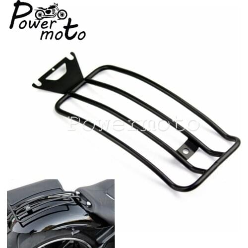 Black Steel Motorcycle Luggage Rack Support Curve Luggage Carrier For Harley Touring FLHT FLHR FLHX FLT 1997-2015 Electra Glide