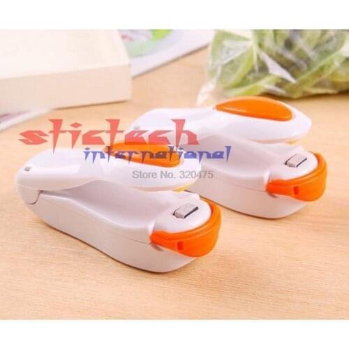 By dhl or ems 100 pcs Random Color !!! Portable Mini Heat Sealing Machine Impulse Sealer Seal Packing Plastic Bag Popular NEW