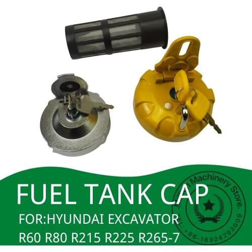 FOR HYUNDAI Excavator R60 R80 R215 R225 R265-7 High Quality Diesel Tank Cover Accessories Diesel Fuel Filter