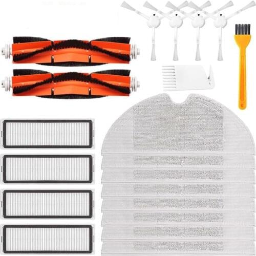 SANQ 20Pcs Hepa Filter Main Brush Mop Cloth Replacement Kits for Xiaomi Mijia 1C STYTJ01ZHM Robot Vacuum Cleaner Accessories