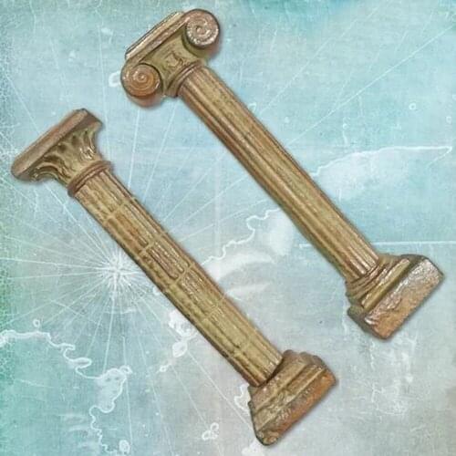 European style retro Roman column fondant silicone mold cake decoration mould long pillar chocolate silicone molds