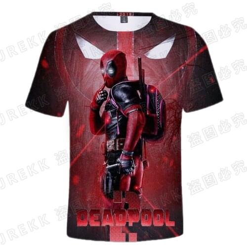 2021 New Cool Deadpool 3D T shirt Men Women Children Marvel Fashion Streetwear Boy Girl Kids Printed T-shirts Summer Tops Tee
