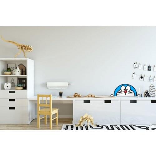 Three Ratels FC205 Doraemon Peeking Peeker Bumper Car Window Vinyl Decal Sticker Anime Cute JDM