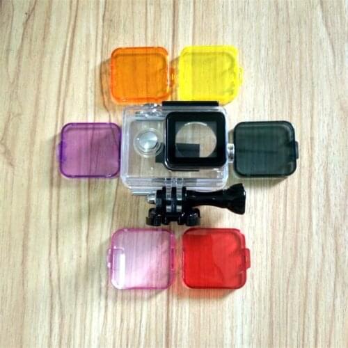 NEW Clownfish Diving UV Filter Waterproof Case Cover Lens Cap UV Underwater for Xiaomi yi 1 or GoPro Hero 3+/4 Action Camera