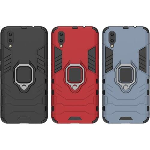 PC Hard Armor Stand Ring Shockproof Case for Vivo X9 X9S X9S Plus X9 Plus X20 X20 Plus X27 Y67 Y66 Y65 Y83 Y93 Y17 Y95 V15 Pro