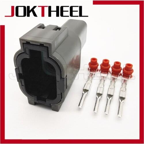 1/5/10/20 sets gray 1.5mm 4 Pin way sealed plastic male socket waterproof automotive connector 7222-7740-40 PB011-04327