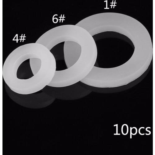 10pcs Bellows Pipe Seal Rings Hose Washers Water Silicone Gasket 1/2" 3/4" 1"