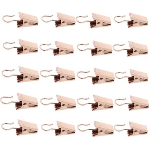 20Pieces Heavy Duty Curtain Clips with Hook Spring Clamps Hanger Clips Gold