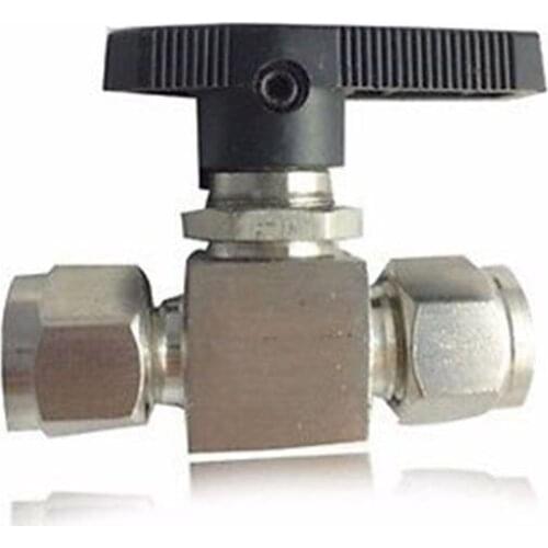 304 Stainless Steel Compression fitting shut off Ball Valve 915 PSI Q91SA PN 6.4 Fit For 8mm O/D Tube