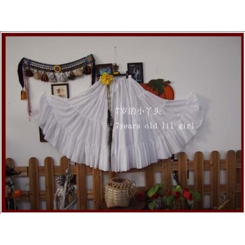 4Tiered 18Yards100%Cotton Tribal Belly Dance Skirt EM17