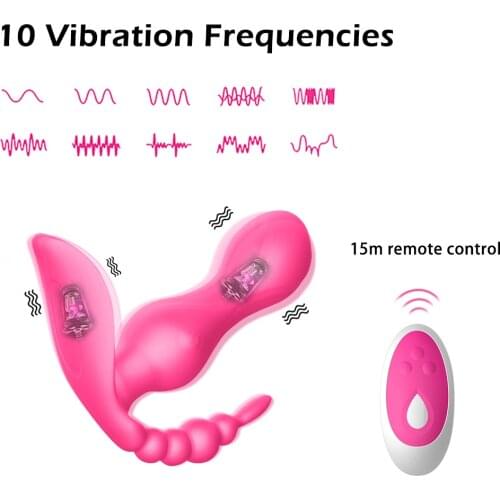 Wireless Remote Control Panties Vibrator Wearable Dildo Vibrator Sex Toys For Women Adult Anal Plug G Spot Clitoris Stimulator