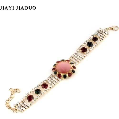 Jiayijiaduo Dubai wedding jewelry crystal bracelet for the charm of womens dress accessories gift drop shipping