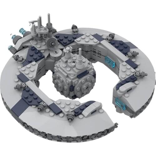 BuildMOC Lucrehulk-Class Battleship (Droid Control Ship) Building Blocks Bricks Toys