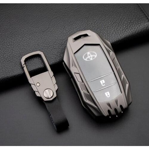 Zinc Alloy car key case shell Full cover For Toyota Crown Highlander new Camry RAV4 Carola Leling Prado 2020 Car Accessories