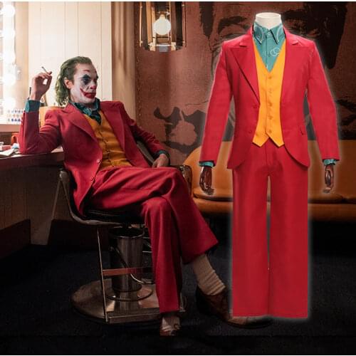 CUKE TOYS MA-002 1/6 Mafia Style Male Red Suit Set Joker Clothes Accessories Model Fit 12‘’ Man Action Figure Toys