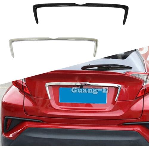 For Toyota C-HR CHR 2017 2018 2019 2020 2021 Car ABS Chrome Styling Rear Back Bumper Trim Trunk Protection Plate Frame 1pcs