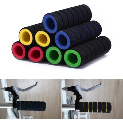 2Pc/1pair Bike Racing Bicycle Motorcycle Handle Bar Foam Sponge Grip Cover Non-slip Soft Handlebar Bike Bar wholesale