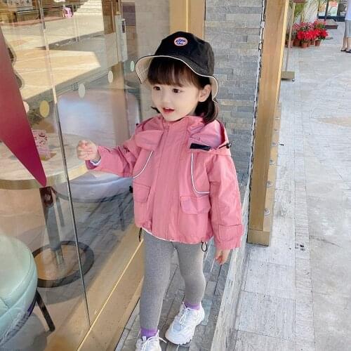 Vintage Jacket Spring Autumn Coat Outerwear Top Children Clothes School Kids Costume Teenage Girl Clothing High Quality