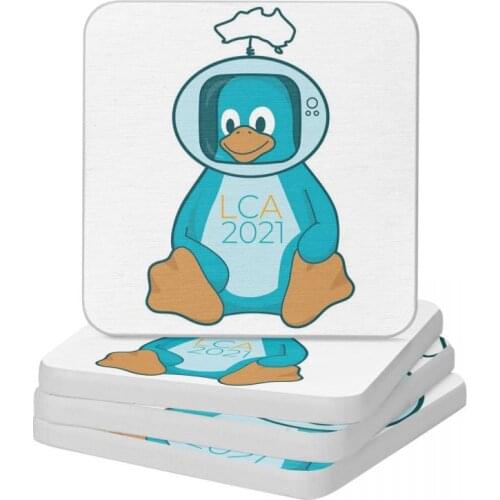 Linux.conf.au Online 2021 Diatom Square Round Coaster Quick-drying Cup Bonsai Mat Soap Toothbrush Pad Wholesale Diameter 10cm