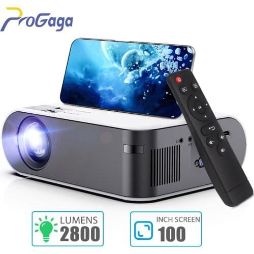Mini Portable Projector for HD 1080P Video WiFi Projector Proyector 2800 Lumens Smart Phone Airplay Maircast Beamer Home Cinema