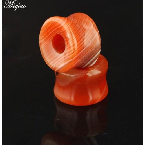 Miqiao 1PCS 1-16mm Stone Ear Plugs Gauges Ear Plug Flesh Tunnel Piercing Expander Body Piercing Jewelry for Men Women