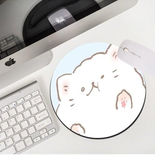 MRGLZY Hot Sale Kawaii Girly Mouse Pad Genshin Impact Small DeskMat Non-slip Rubber PC Gaming Accessories 20X20/22X22cm MousePad