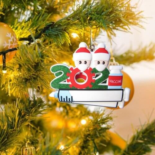 New Year Family DIY Tree Pendant Ideal Christmas DIY Gift Exquisite Christmas Tree Pendants Decorations For Home Party Doors