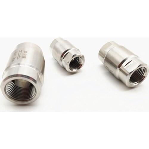 Stainless steel female thread check valve vertical horizontal high pressure check valve gas liquid soft sealing check valve