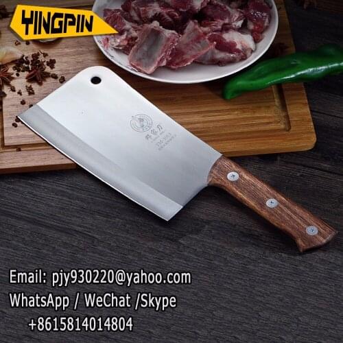 Rofessional Bone Cleaver Knife A Stainless Steel Wood Handle Heavy Duty Chinese Kitchen Knife Chef Knife Meat Cutter